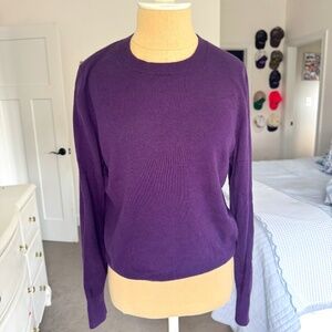 Banana Republic Damson / Eggplant Long Sleeve Sweater Medium